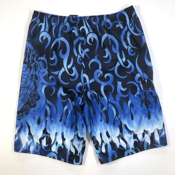 Maui & Sons Boys' Skull Board Shorts Size 14/16 - Picture 3 of 7